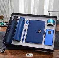 Ensemble cadeau d'entreprise de luxe, logo personnalisé, parapluie, thermos, carnet, batterie externe USB, haut-parleur Bluetooth, souvenir promotionnel
