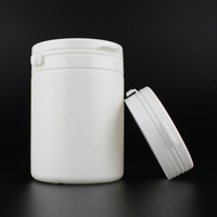 Bouteille en plastique vide en HDPE de 250 ml, écologique, pour produits médicaux, capsules, poudre, pilules, emballages alimentaires, avec bouchon à déchirer