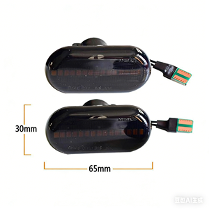 Luce Laterale Dinamica Sequenziale a LED per <span class=keywords><strong>Renault</strong></span> Opel Nissan Smart, Indicatore di Direzione a Flusso Continuo - Product Image 3