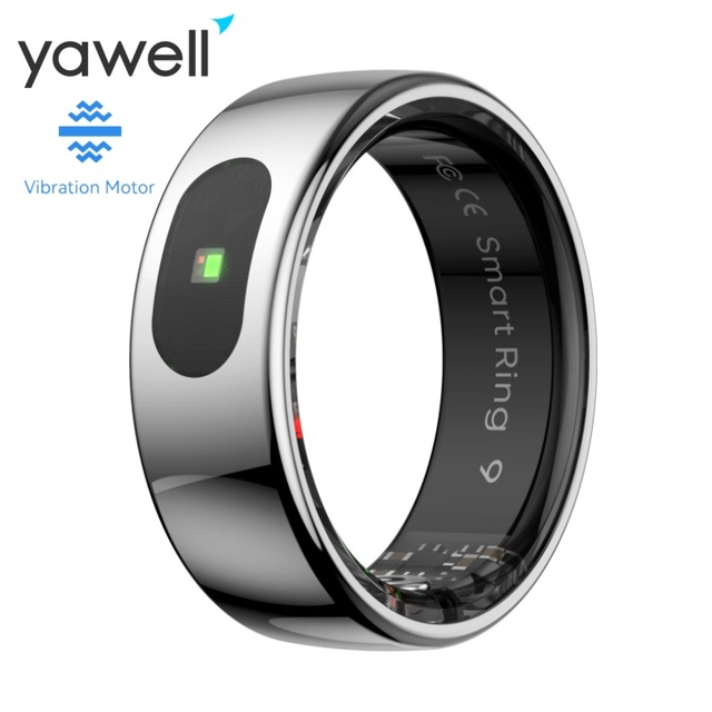 Yawell R08M Smart Ring Tasbeeh Counter Vibration Smart Ring Health Tracker Smart Rings with Time
