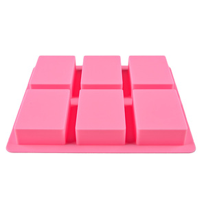 Molde de Silicona Rectangular de 6 Cavidades con Patrón para Hornear en la Cocina, Molde para Jabón Hecho a Mano - Product Image 6
