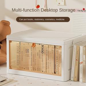 ZD40FG-1 Libreria Pieghevole Senza Installazione, Espositore per Arte, Scatola Portaoggetti Mobile per Camera da Letto e Soggiorno - Product Image 1