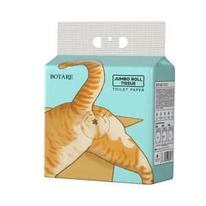 Botare Cat Pâte de bois vierge écologique Rouleau de <span class=keywords><strong>papier</strong></span> <span class=keywords><strong>toilette</strong></span> en vrac de haute qualité - Product Image 5