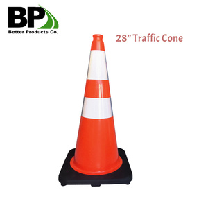 Cono de Seguridad Vial de PVC con Cuello Reflectante para Construcción de Carreteras y Control de Tráfico - Product Image 2