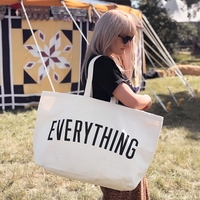 Bolsa de Compras de Lona Ecológica, Duradera y Multiusos, Moderna 2026 - Personalización de Letras y Colores para Regalo/Empaque