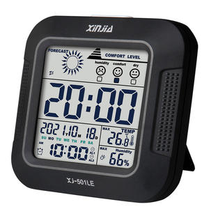 Termómetro Higrómetro Xinjia <span class=keywords><strong>con</strong></span> Calendario, Pronóstico del Tiempo y Control por Voz - Product Image 1
