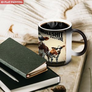 Mug en céramique noir givré 11 oz, blanc, pour sublimation, activable par la chaleur, pour impression personnalisée - Product Image 3