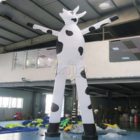 Ballon publicitaire gonflable en forme de vache, danseur gonflable, animal gonflable à vendre