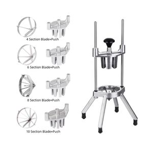 Coupe-citron 8 sections avec trancheuse en acier inoxydable en forme de <span class=keywords><strong>V</strong></span> trancheuse à fruits et citron vert hachoir à légumes Dicer pour barre trancheuse manuelle - Product Image 4