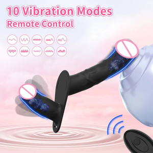 Dubbele Kop Kunstmatige Penis Draagbare Elektrische Strapon Vibrator Voor Lesbische Vibrerende Seksspeeltjes Riem Op Riem Dildo 'S Voor Meisje - Product Image 4