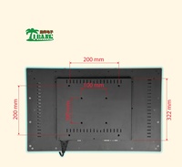 Neuer 21,5-Zoll 16:9 FHD 1920*1080 Open Frame/VESA Gaming-Monitor LED-Lichtumrandung PCAP-Touchscreen Breitbild für Arcade-Spielautomaten