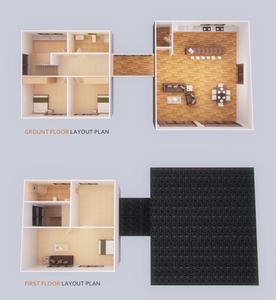 Casa Prefabbricata Econel 142mq con 1 Soggiorno, 3 Camere da <span class=keywords><strong>Letto</strong></span>, Impermeabile per Bagno, Supermercato, Palestra, Cortile, Sala da Pranzo - Product Image 5