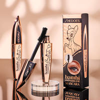 SHEDOES Bambi Mascara pour les yeux surdimensionné, boîte de présentation, mascara waterproof, épaississant, volumisant, recourbant, vente en gros, maquillage pour les yeux