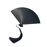 Éventail pliant en bambou Ethereal de 16 cm, accessoire idéal pour la photographie d'inspiration ancienne