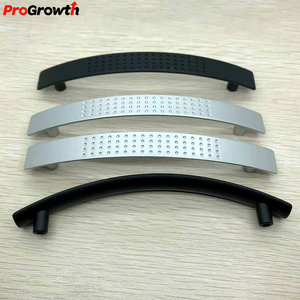 Arc cekung antiselip kabinet pegangan pintu mebel aksesoris perangkat keras laci ABS mode pegangan plastik - Product Image 3