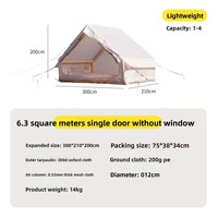 Tente Gonflable Monobloc pour Camping Domestique en Tissu Oxford, Tente à Ventouse Entièrement Automatique Sans Fenêtre, Abri de Camping Extérieur