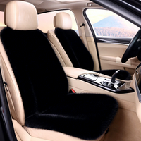 Coussin de siège de voiture en fausse fourrure de renard, épais et chaud pour l'hiver, housse de siège universelle, protection de siège auto pour l'intérieur du véhicule