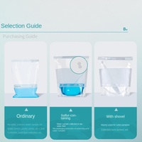 Sac d'échantillonnage stérile Eide 700 ml en PP pour la collecte d'échantillons d'eau, sac homogène à tirage par fil, pour laboratoire et échantillonnage de sol