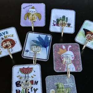 Nuevo gancho de polvo de oro de alta resistencia, tamaño grande, sin necesidad de taladrar, gancho adhesivo para cocina, sin dejar rastro, para pared de baño y hogar. - Product Image 4