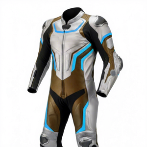 Fully Custom Genuine Leather Motorbike Racing Suit Breathable Custom Made <b>Motorcycle</b> Suit <b>Cheap</b> Price Motorbike Suit - Product Image 1