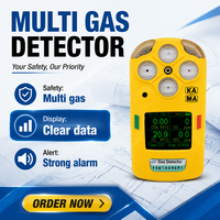 Détecteur multigaz 3 en 1 O2 CO NO2 Détecteur de gaz électronique portable