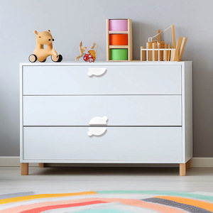 Bear Shaped Furniture Handle Aluminum Alloy Minimalist Design For <b>Wardrobe</b> Drawer Cabinet Door Kids Room - Product Image 4