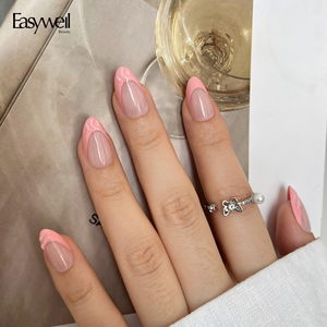Pegatinas <span class=keywords><strong>de</strong></span> <span class=keywords><strong>Uñas</strong></span> Personalizadas Easywell, 30-32 Piezas, <span class=keywords><strong>Uñas</strong></span> Artificiales Francesas Almendradas, Acrílicas Suaves <span class=keywords><strong>de</strong></span> Lujo, Puntas <span class=keywords><strong>de</strong></span> <span class=keywords><strong>Uñas</strong></span> <span class=keywords><strong>de</strong></span> Gel 3D Reutilizables para <span class=keywords><strong>Niñas</strong></span> - Product Image 1