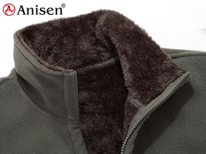 <span class=keywords><strong>2021</strong></span> desgaste ropa personalizada al por mayor abrigo para hombre cuello de pie polar Sherpa cálida chaqueta de invierno - Product Image 6