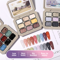 HONEY GIRL Kit de Vernis à Ongles Gel UV LED Résine Soak-Off, Palette de Gels de Peinture Couleur Arc-en-ciel Solide Style Français pour Nail Art, Marque Privée