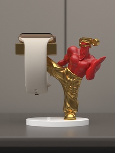 Base de support de charge décorative en résine pour Apple Watch 8e génération Love Style - Product Image 4