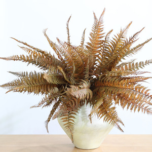 Feuilles de fougère de Boston artificielles jaunes, plantes grimpantes artificielles, feuilles de fougère artificielles, feuillage <span class=keywords><strong>d</strong></span>'<span class=keywords><strong>automne</strong></span>, <span class=keywords><strong>d</strong></span>écoration <span class=keywords><strong>d</strong></span>'<span class=keywords><strong>automne</strong></span> pour fond de scène de mariage - Product Image 5