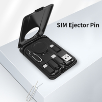 Ensemble de câbles tout-en-un avec chargeur de montre Câble de chargement USB avec broche et carte SIM Support de téléphone Ensemble de câbles de chargeur sans fil