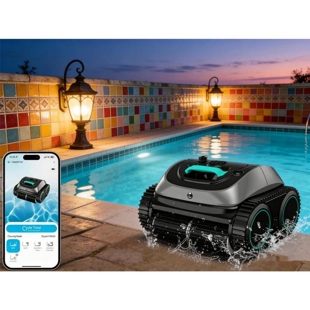Cordless High Quality Outdoor Wall Climbing Vacuum Cleaner New Swimming Pool Automatic Cleaner Robot WYBOT C1 Lithium Battery