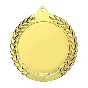 Pabrik Medali Oem Grosir Hadiah Karnaval Sublimasi 2St 3ST Olahraga Medali Emas Polos Medali Logam Kustom untuk Dijual