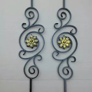 china real factory wrought iron elements railing parts for staircase railings fence design