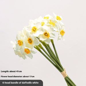 Nordique Frais Artificielle Narcisse Soie Fleurs Bouquet Frais pour Salon Table À Manger Décoration Alliage Bijoux Matériel Principal - Product Image 4