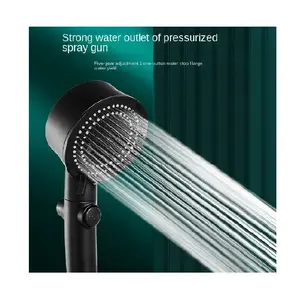 High Quality 5 Spray Settings Function Bathroom High Pressure Shower Head 5-function Water Saving Shower Head With Turbo Fan