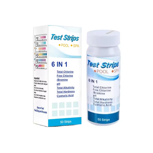 Bandelettes de <span class=keywords><strong>test</strong></span> d'eau d'aquarium 6 en 1 kit de <span class=keywords><strong>test</strong></span> d'eau d'étang à poissons pour eau douce et eau salée - Product Image 6