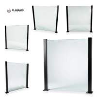 Profilé en aluminium pour garde-corps en verre, canal en U sans cadre pour balcon, escalier, villa - Résistant à l'eau et à la rouille