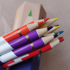 Lot de 12 crayons de dessin en bois aux couleurs vives, forme hexagonale, dans un tube cadeau, ensemble de crayons de couleur personnalisés de 7 pouces pour enfants - Product Image 5