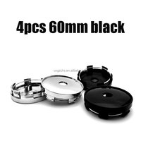 4 Pièces 60 61 68 69 77mm Cache-Moyeu Central de Roue pour Audi A3 A4 A5 A7 A4L A6L Q3 Q5 Q7 Q5L RS8 Accessoires