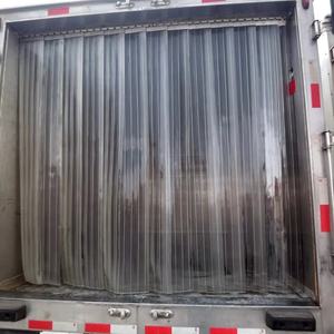 Rouleau de rideau en bande de PVC transparent de la Chine 2mm et 3mm d'épaisseur 200mm de largeur pour la protection d'entrepôt et de porte - Product Image 4