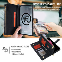 Funda Magnética de Cuero Estilo Urbano para Samsung Galaxy S24 para 13/14/15/16/17 Pro Max y Teléfonos Infinix