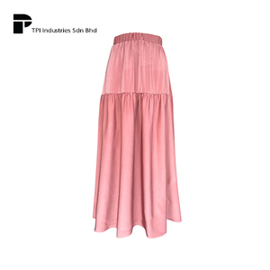 Blusa y Falda Rosa Claro, Moda Musulmana Modesta, Traje de Manga Larga para Mujer, Ropa de Oficina Diaria, Elegante, Superventas en Malasia - Product Image 2