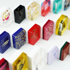 Jeu de Mahjong Américain Personnalisé en Cristal – Idéal pour les Sorties en Plein Air, Durable pour les Réunions Familiales – Échecs Chinois et Jeux de Cartes - Product Image 3