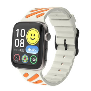 Correa de Reloj de Silicona Transpirable de Dos Tonos Win-Win, Correa Deportiva Hueca con Diseño Twill para <span class=keywords><strong>Apple</strong></span> <span class=keywords><strong>Watch</strong></span> Series 11 10 9 8 7 Ultra <span class=keywords><strong>3</strong></span> - Product Image 2
