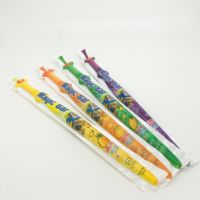 Sachet souple personnalisé imprimé pour jus liquide, emballage PET/PE thermoscellable, forme spéciale, pochette d'injection pour boissons
