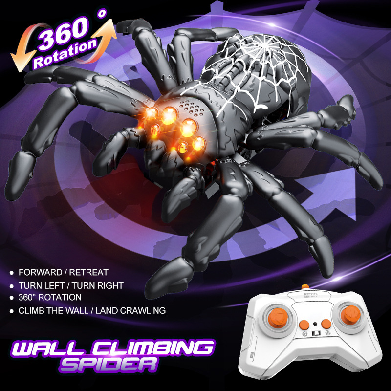 Araignée grimpante noire [Modes doubles : sol et mur]