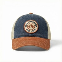 Casquette de sport unisexe à 6 panneaux avec logo brodé personnalisé, casquette de camionneur en maille, visière incurvée, casquette snapback