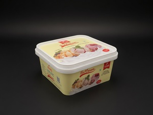 Contenedor Cuadrado de Polipropileno IML de Paras Polymers, Modelo IML-008, Capacidad de 750 ml, Uso Industrial para Lácteos/Helados - Venta al por Mayor - Product Image 6